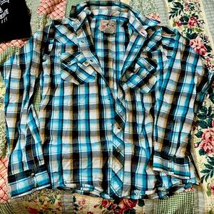 Wrangler sz 14/16 Pearlsnap